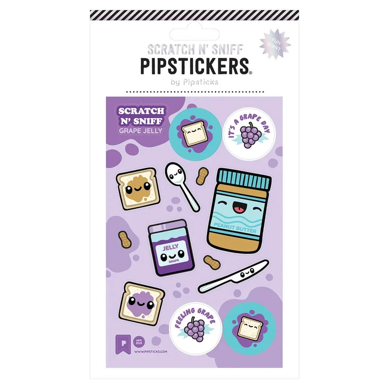 Grape Day Scratch 'n Sniff Stickers by Pipsticks