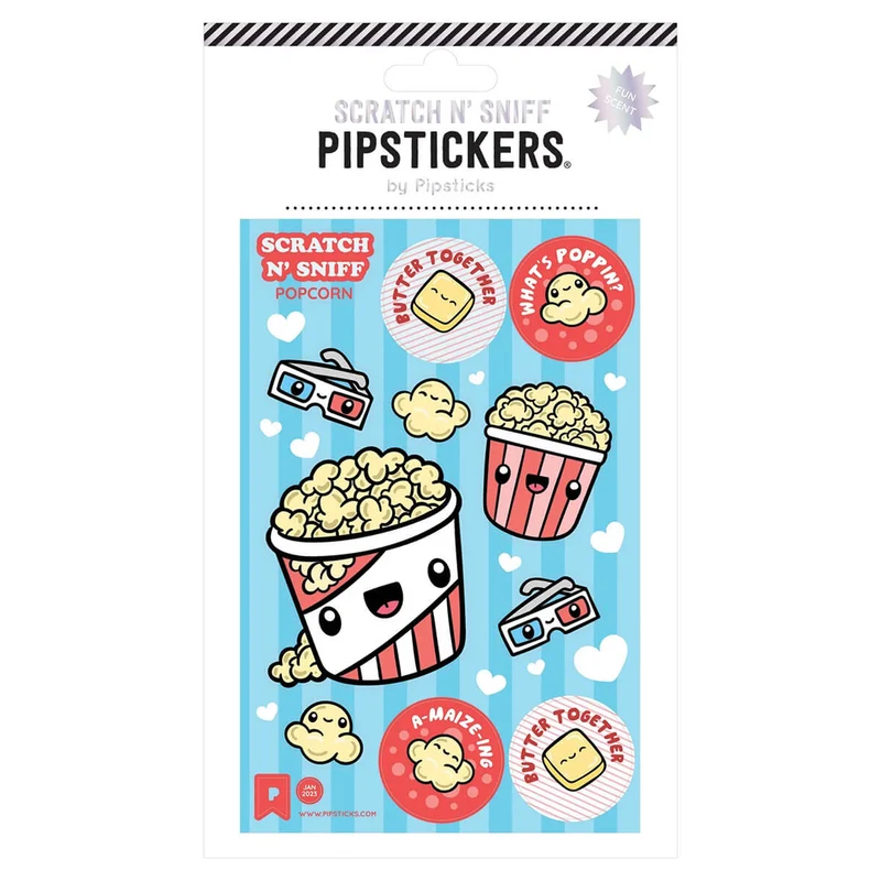 Butter Me Up Scratch 'n Sniff Stickers by Pipsticks