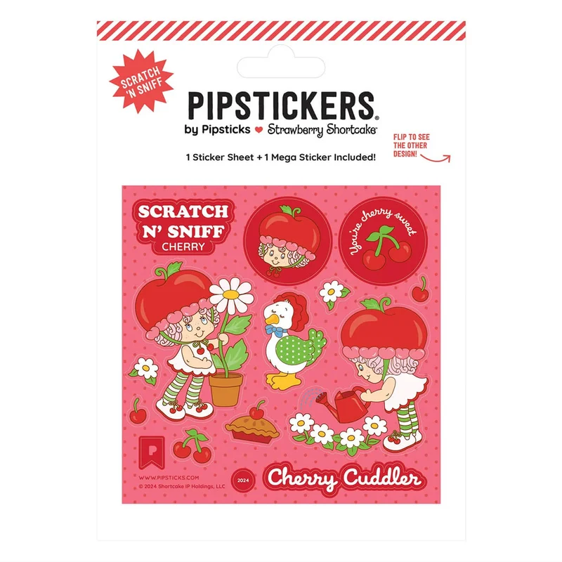 Cherry Cuddler & Gooseberry Scratch 'n Sniff Stickers by Pipsticks