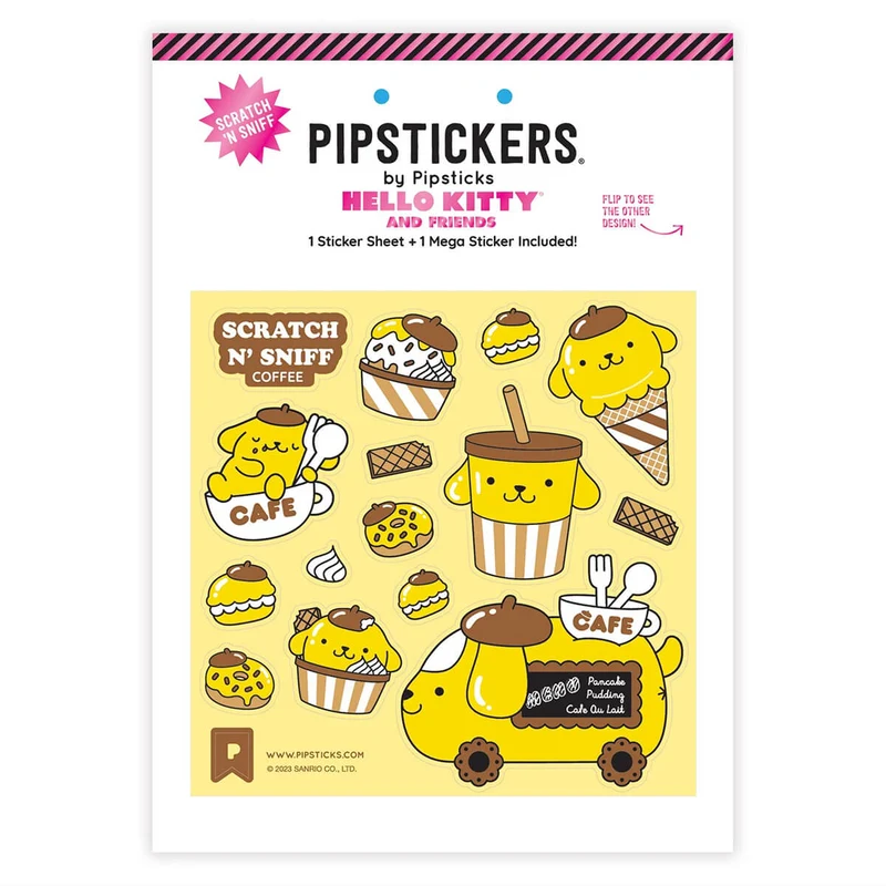 Pompompurin Café Cruiser Scratch 'n Sniff Stickers by Pipsticks
