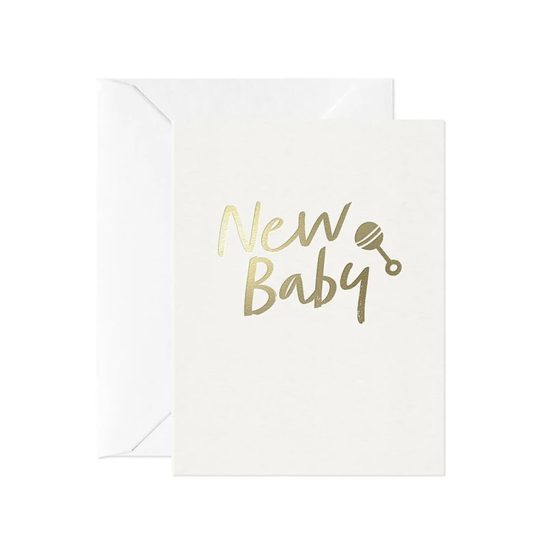 New Baby Mini Greetings Card by Leah Quinn for Card Nest