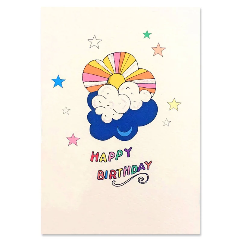 Sky Birthday Greetings Card by Rosie Wonders