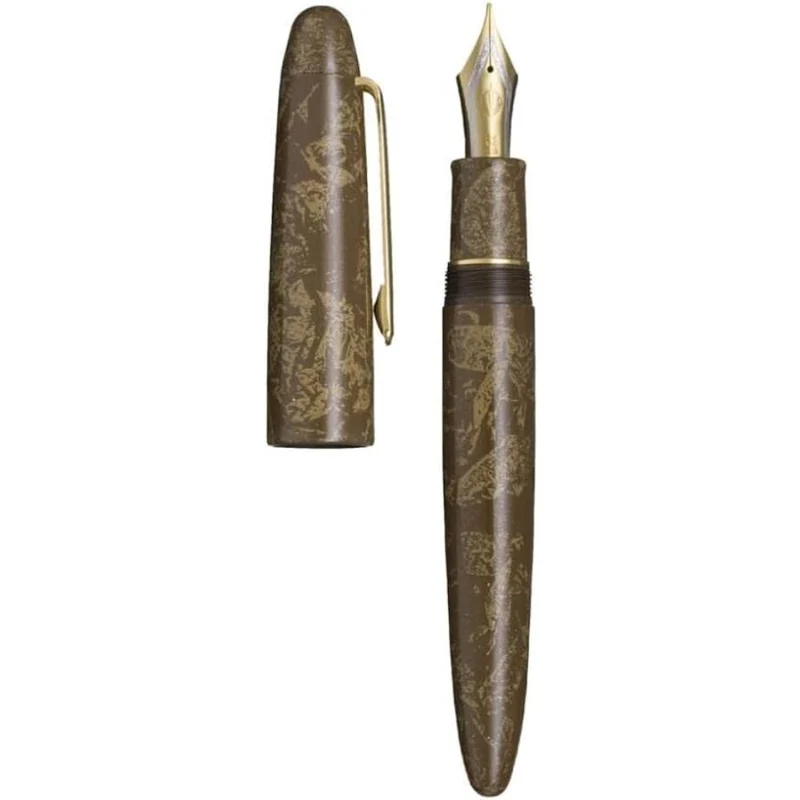 Sailor reservoarpenna traditionell lackkonst Iromiyabi reservoarpenna Bunjin te medium 10-1600-480
