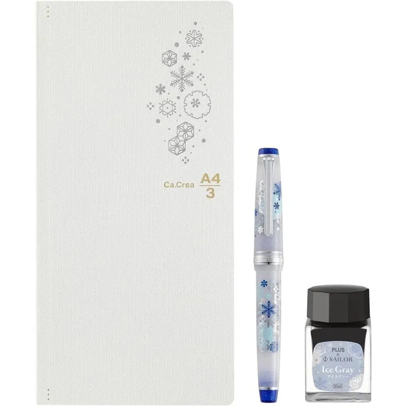 Sailor reservoarpenna Ka.Crie Premium Cloth x Professional Gear Slim First Snow Set Extra Fine (EF) 10-8827-110