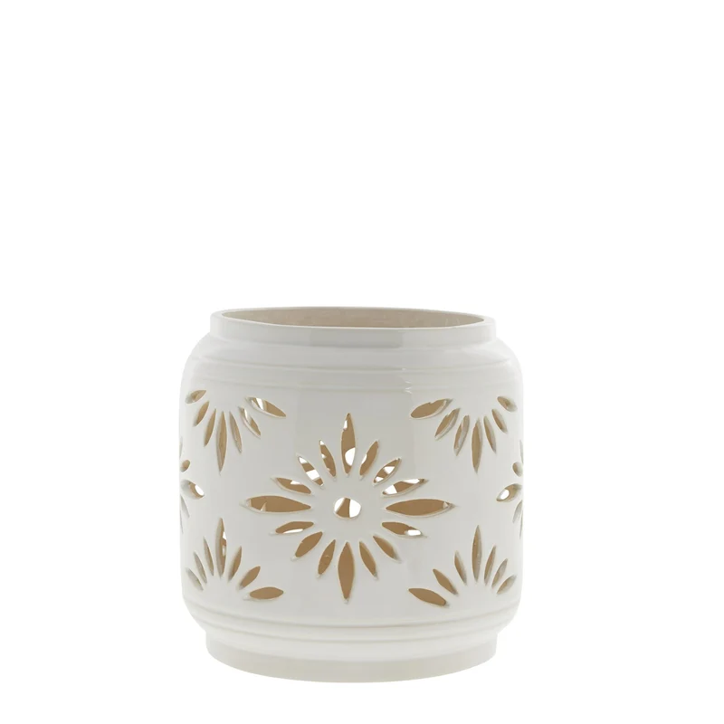 Hilde lykta H25 cm. vit
