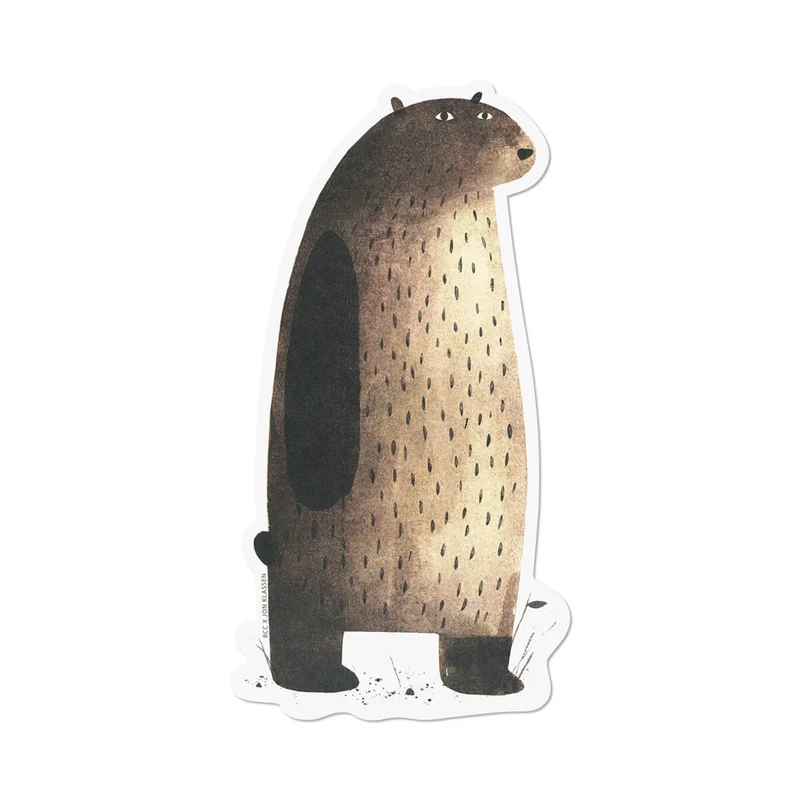 The Bear Sticker by Red Cap Cards