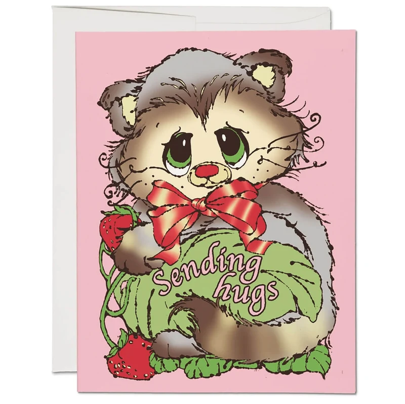 Critter Hugs Greetings Card by Red Cap Cards