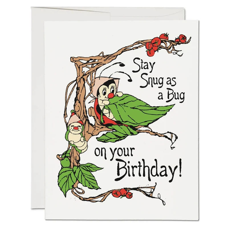 Stay Snug Birthday Greetings Card by Red Cap Cards