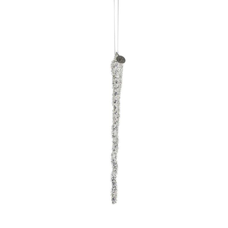 Cristelle julgranshängare 24 cm vit