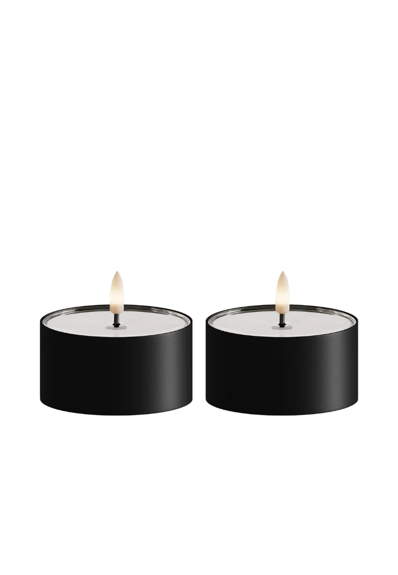 Värmeljus Metall 2-Pack Utomhus 8x4,3 cm