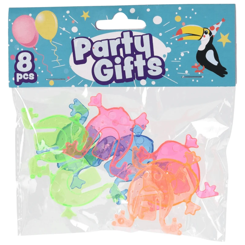 Party Gifts - 8stk Hoppefrosker