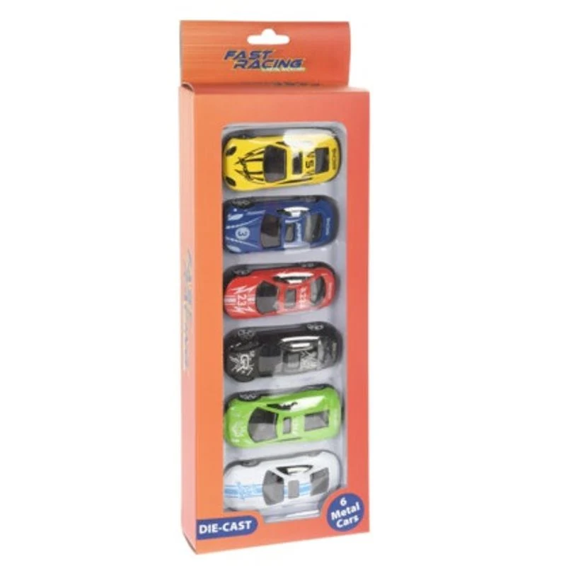 Lekebiler i metall 6pk