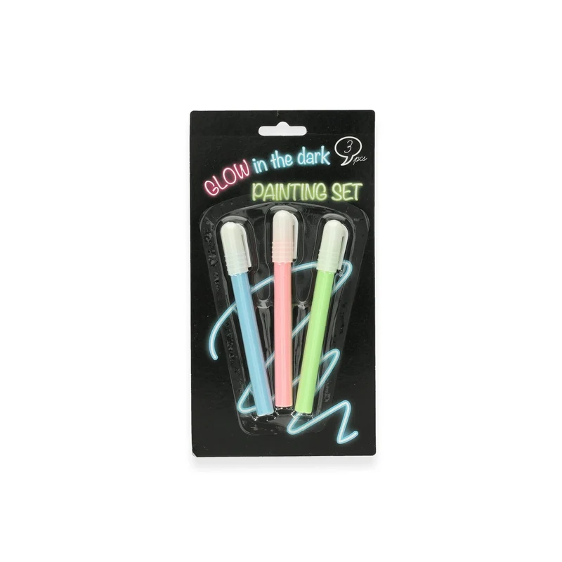Selvlysende Tusjer 3pk | Glow in the dark