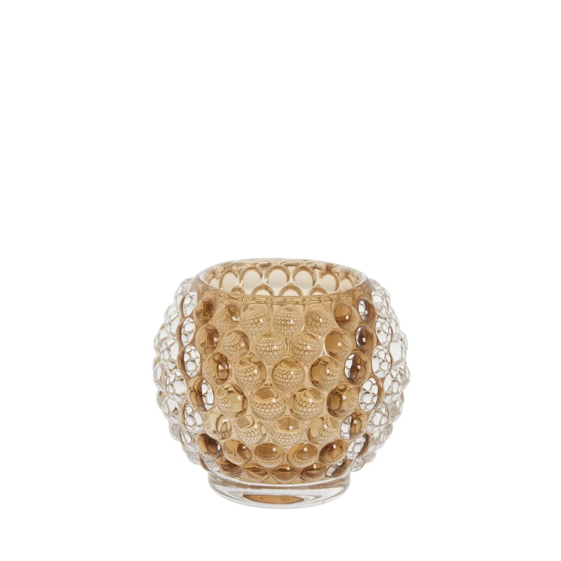 Doria votive H7.5 cm. golden brown