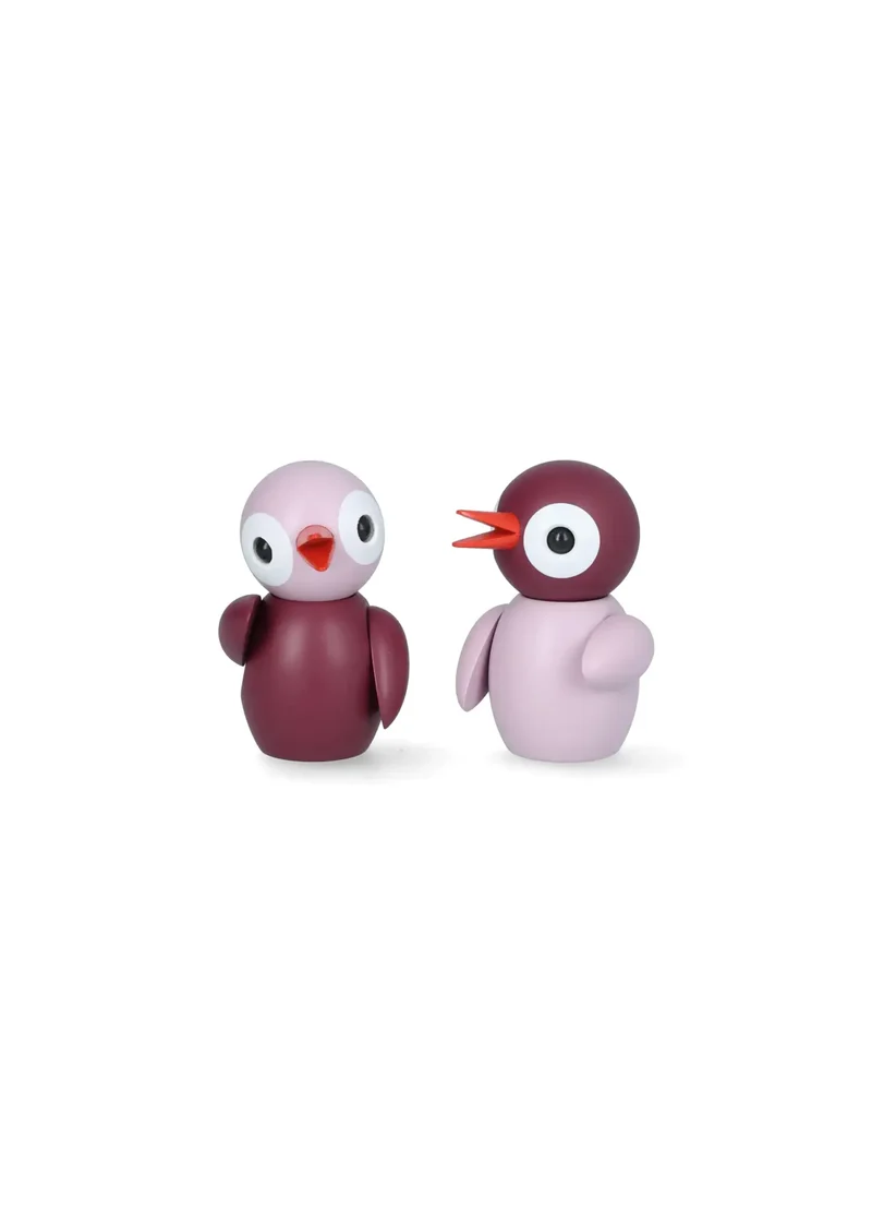 Dekoration Spring Birds Amazing Aubergine & Lovely Lilac 2 st