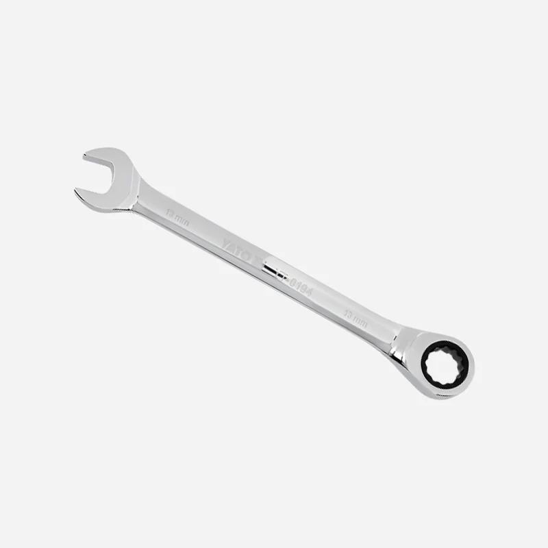 Yato Kombinasjonsnøkkel med Skralle 13mm - Tolvkantet Ringnøkkel 180mm | CRV 6140 Stål