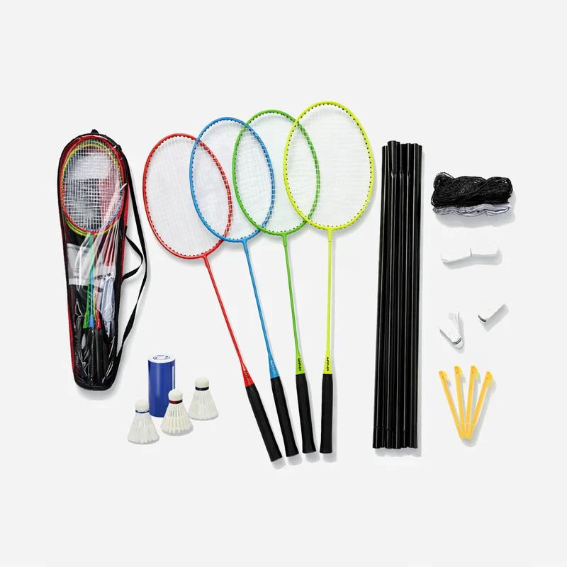 Badmintonsett 4 Spillere med Nett - Sunflex MATCHMAKER