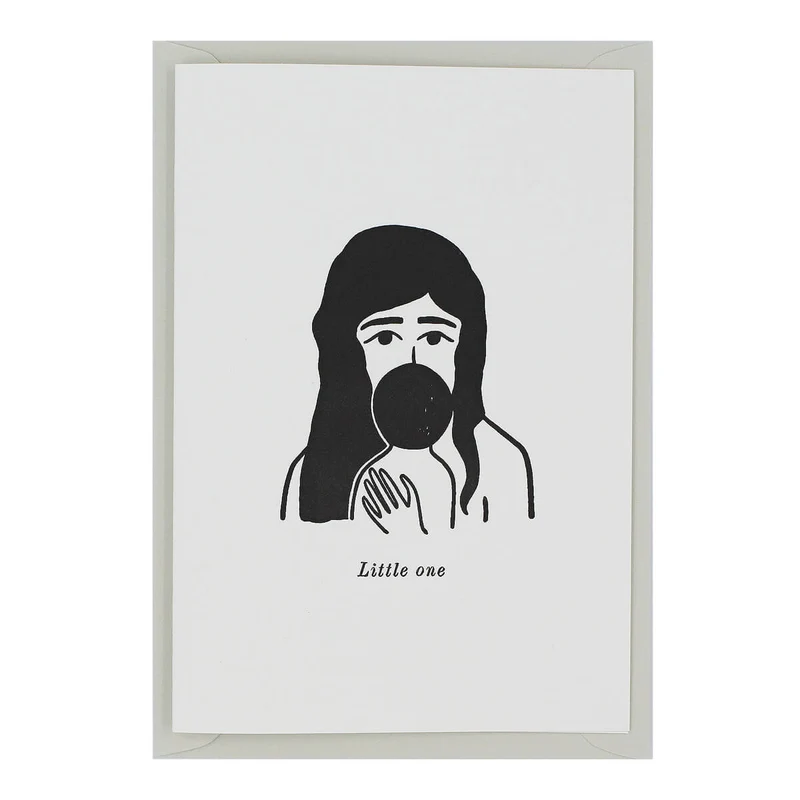 Little One Greetings Card by Artcadia