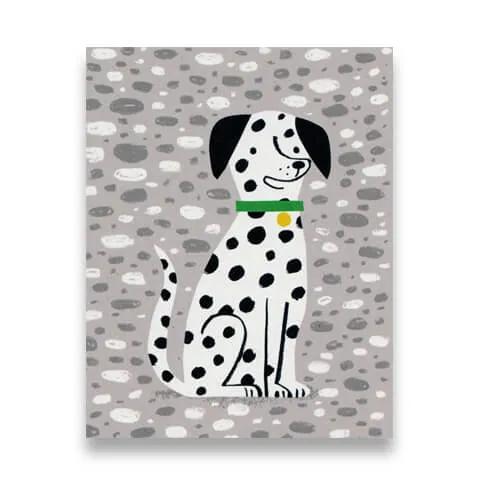 Dalmatian Mini Greetings Card by Lisa Jones Studio