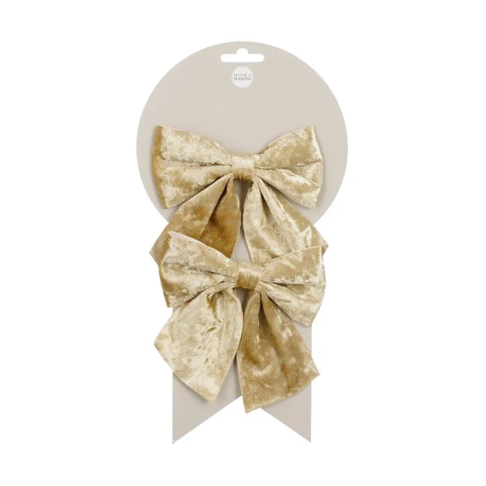 Rosetter champagnefärgad 2-pack