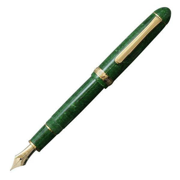 Platinum Reservoarpenna #3776 Celluloid Emerald Bold PTB-35000S#45-4