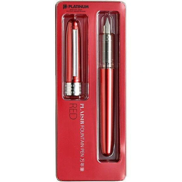 Platinum reservoarpenna Plasir röd finspets PGB-1000#70-2G