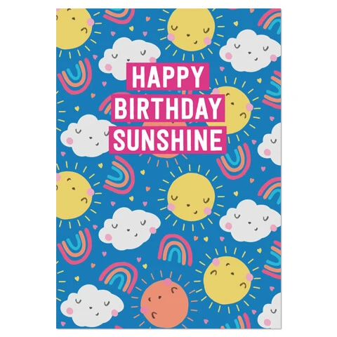 Sunshine Greetings Card by Mifkins