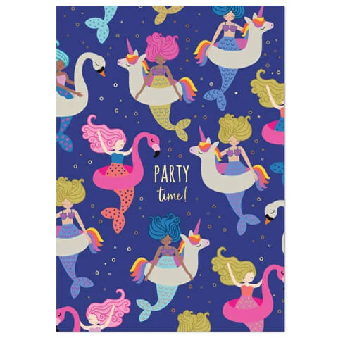 Party Time Greetings Card by Mifkins