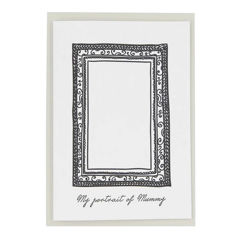 My Portrait of Mummy Greetings Card by Artcadia