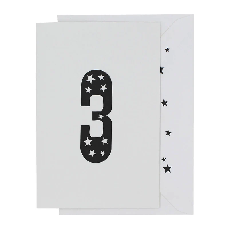 3rd Birthday Greetings Card by Artcadia