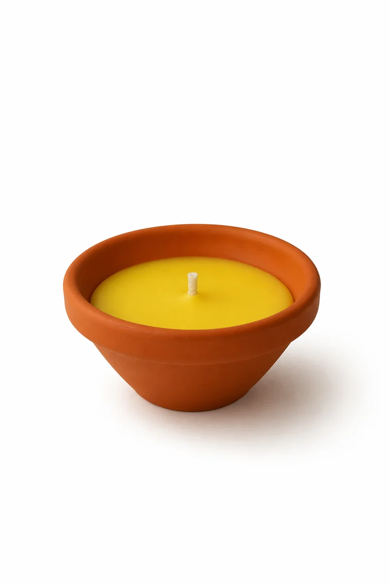 Doftljus Citronella i Terrakottaskål