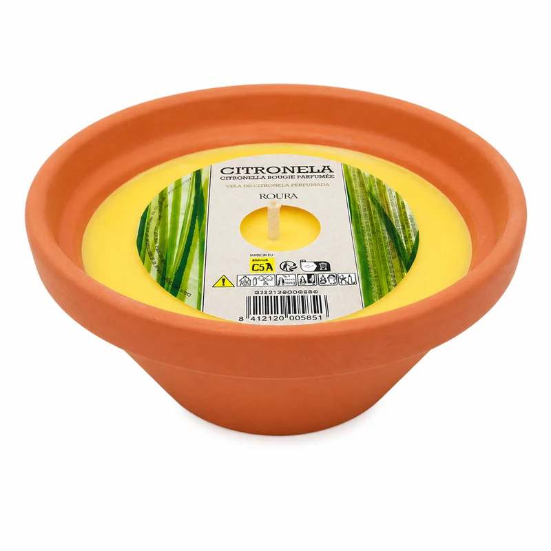 Doftljus Citronella i Terrakottaskål