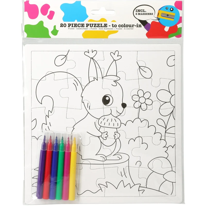 Fargelegg Puslespill Sett | Art & Craft