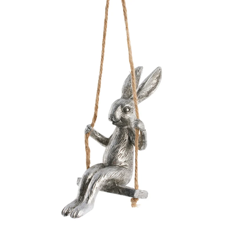 Semina påskdekoration H13 cm. silver