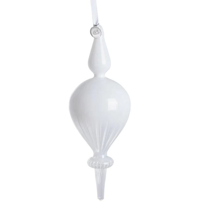 Glossia dekoration 21,5 cm. vit