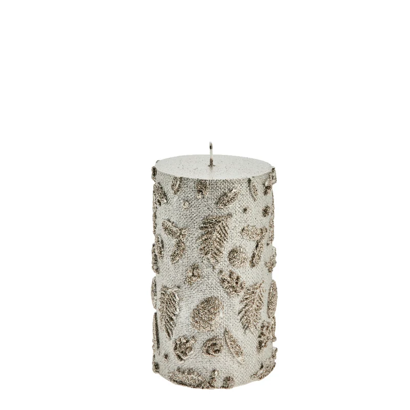 Cristiellia dekoration ljus 10 cm. silver
