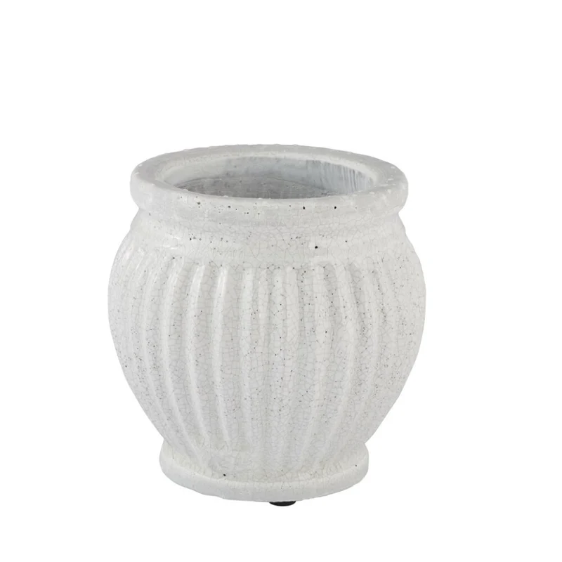 Catinia kruka H16 Ø18 cm. vit