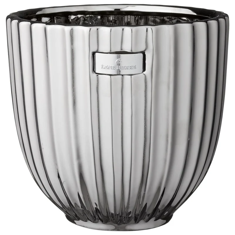 Rosalie kruka H19 Ø20 cm. silver