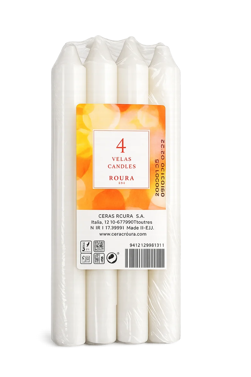Kronljus Basic Cylindriska Ljus 170x20 mm 4-pack