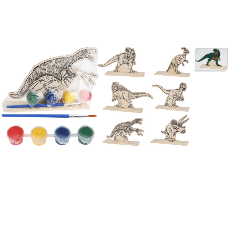 Dinosaur Malesett i Tre | 6 varianter