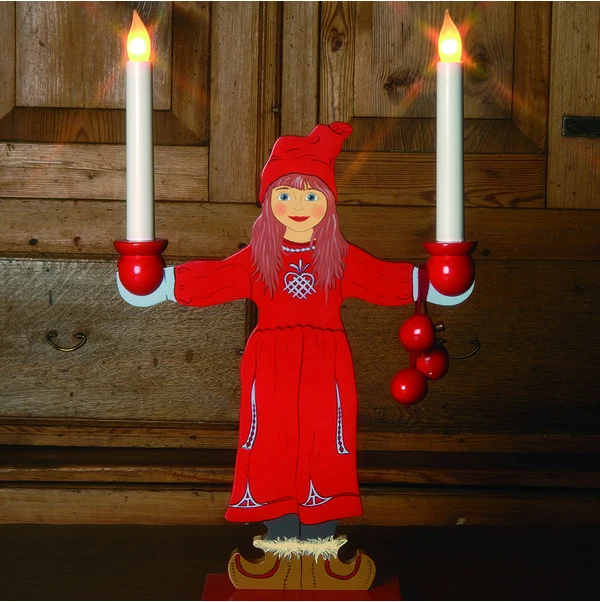 Ljusstake Sundborn Flicka