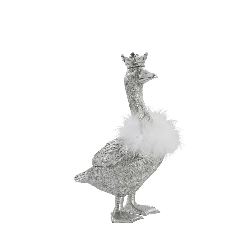 Segilla julgås 26,5 cm. antikt silver