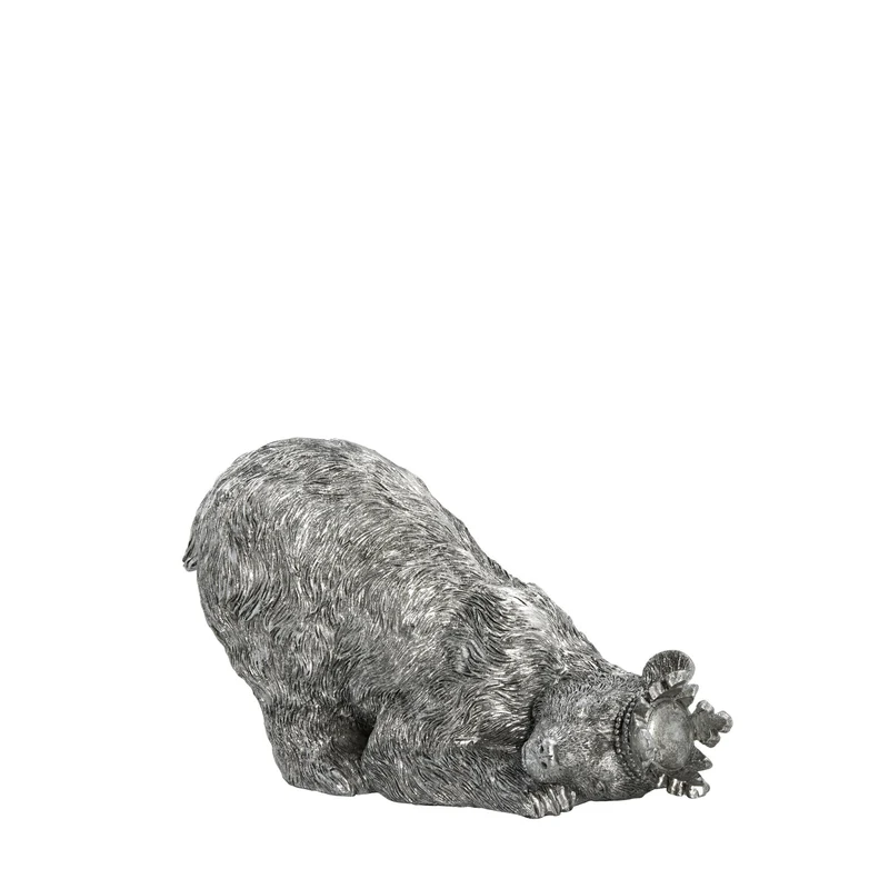 Sebina kunglig isbjörnsfigur 11,5 cm. antikt silver