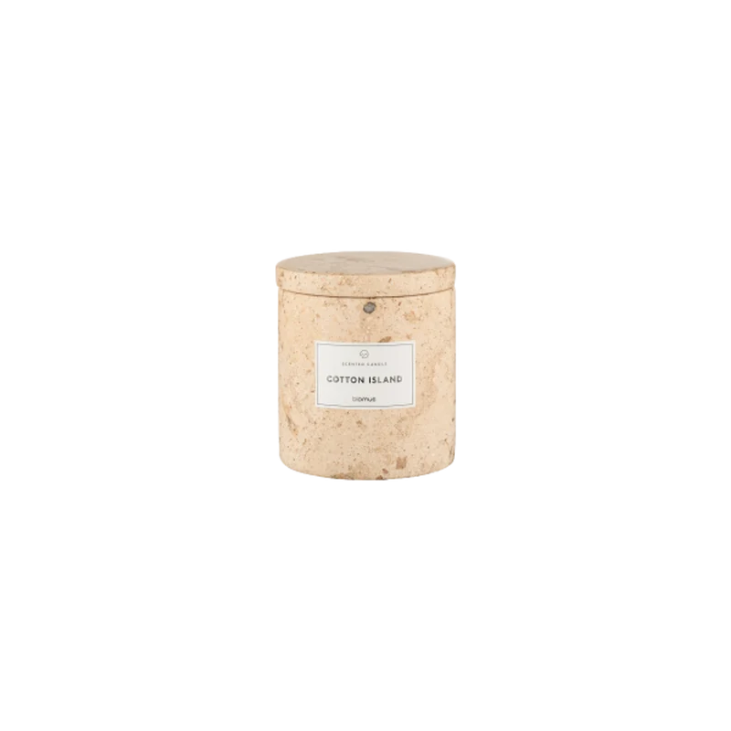 Doftljus Frabli s 8 cm cotton island travertin
