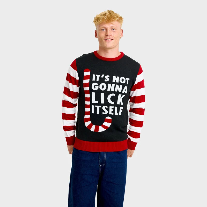 Candy cane julesweater - Herre