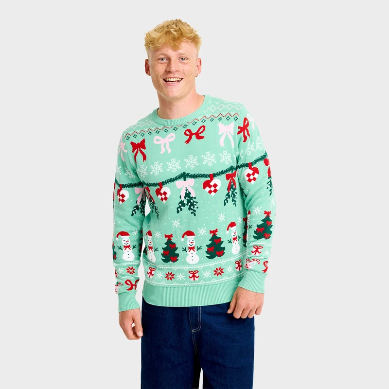 Den sløjfede julesweater - Herre.