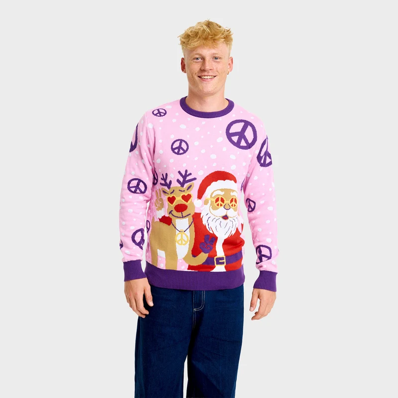 Hippie julesweater - Herre