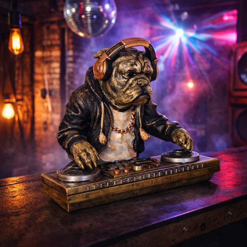 Figur DJ hund