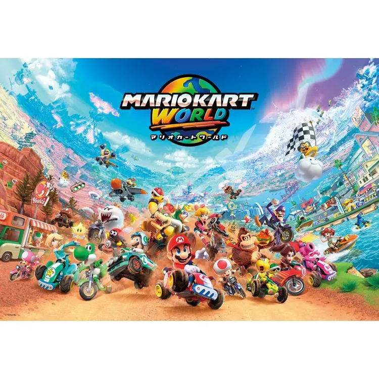 Pussel Mario Kart World 2 Super Mario – 1000 bitar, ENS-1000T-554