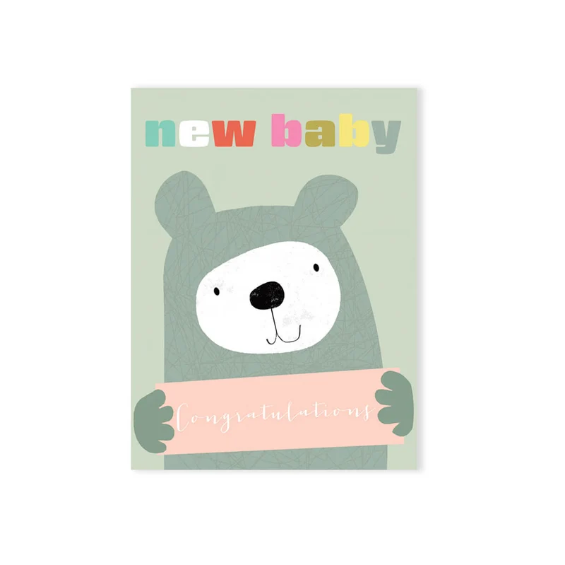 Mini New Baby Greetings Card by Kali Stileman Cards